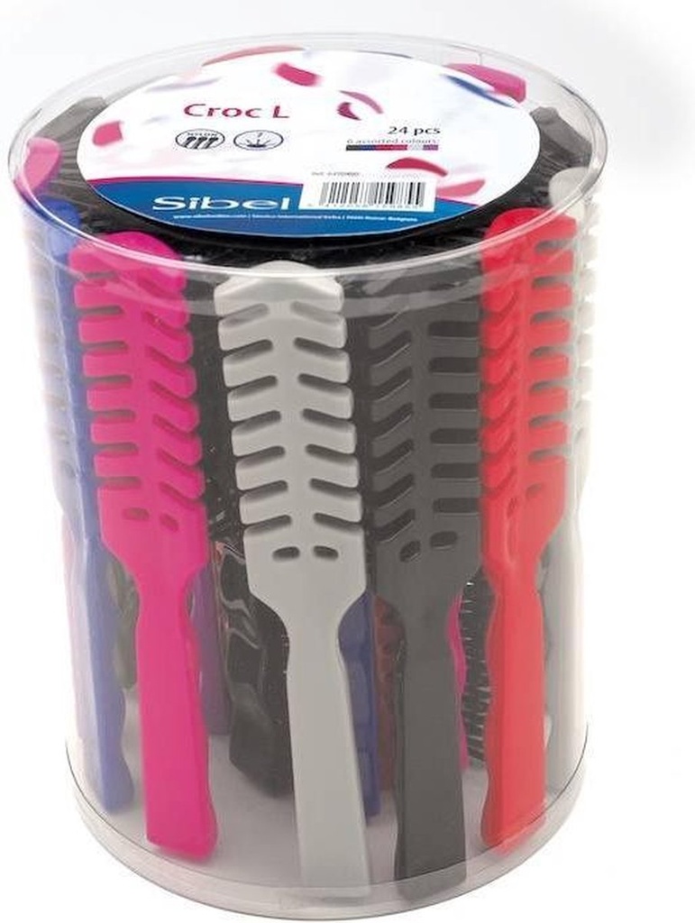 SIBEL Spinnenborstel Croc L Assorti - 24 Stuks Box