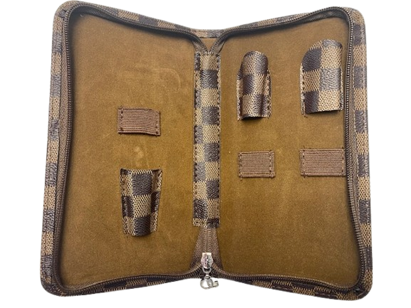 OLIVIA Scharenhoesje - Zwart/Bruin Pouch voor 3 scharen