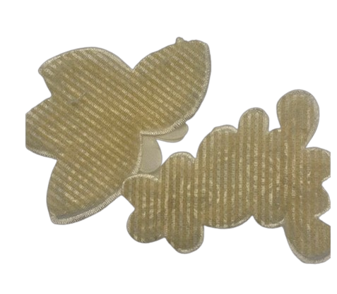 DANA Haarfantasie 306075 Velcro Patches Ecru-Beige-Wit