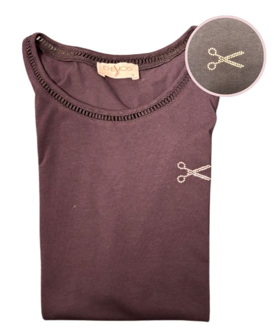 T-Shirt - Ronde Hals Fantasie - Marineblauw