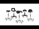 SIBEL Kappersfiets - Rollercoaster Classic Saddle S Gaspomp Medium Nylon Voet