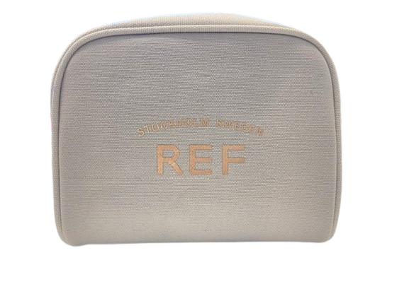 REF Promomateriaal - Beauty Bag - Toiletzak - Crèmekleur