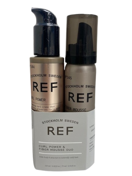 REF Curly Hair Pack Duo - Curl Power + Fiber Mousse 75 ml GRATUITE