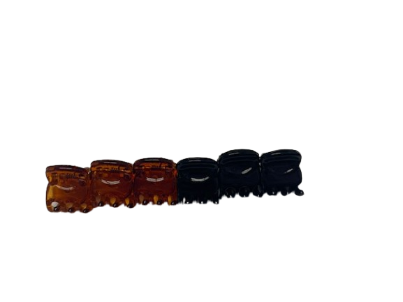 LOOK Haarfantasie - Haarknijper per 6 Bruin + Zwart ref 2011007