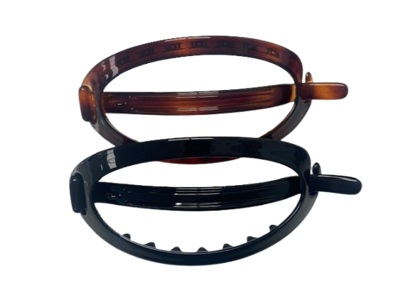 DANA Haarfantasie barrette fijn zwart /bruin 001001