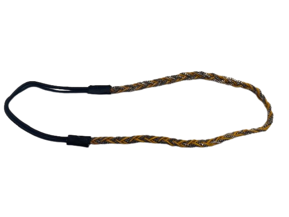 DANA Haarband Elastiek vlecht okergeel 282152