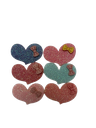 DANA Haarfantasie - glitter hartjes patch cheveux - 6 Stuks