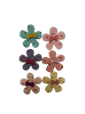 DANA Haarfantasie - glitter bloemen patch cheveux - 6 Stuks