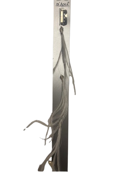 DANA - Haarfantasie mariage witte veren met diamantjes