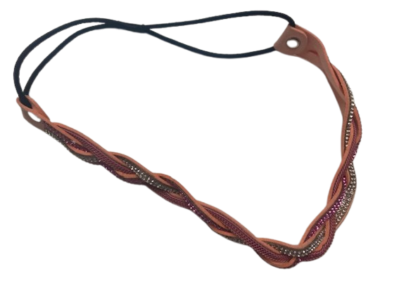 DANA - Haarfantasie bandeau crystal gevlecht met strass