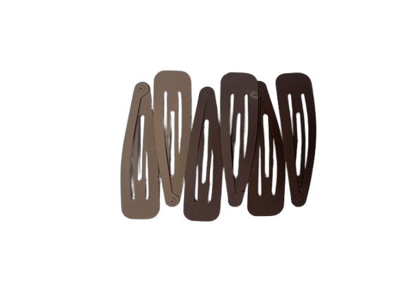 DANA Haarfantasie - Clic Clac Bruine Tinten - 6 Stuks