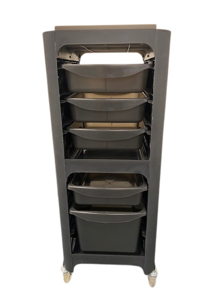 UKI Table de Travail Upgrade EASY Noir Roulettes Rapides
