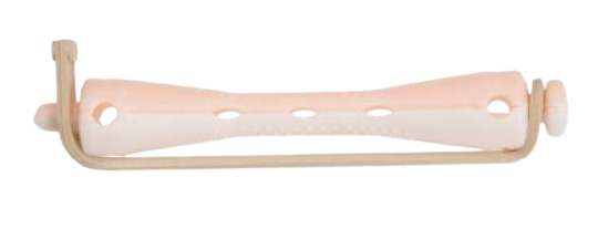 SIBEL Bigoudis permanente - Long 12 pièces Rose/Blanc