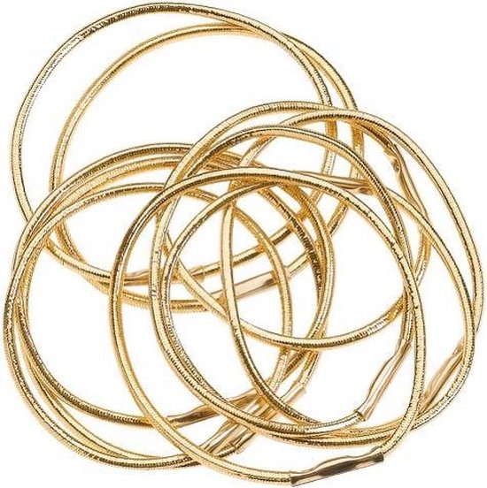 SIBEL - ÉLASTIQUES CHEVEUX 10 pièces OR