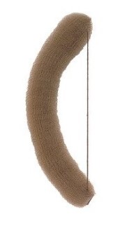 SIBEL Bigoudi avec élastique 18 cm brun