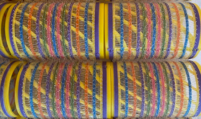 *** SAL - bigoudis velcro antistatic diameter 40 GEEL