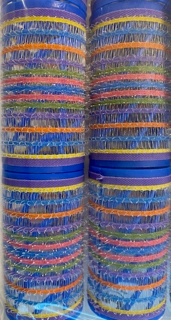 *** SAL - bigoudis velcro antistatic diameter 34 BLAUW