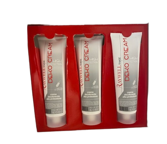 *** RAYWELL Ontkleuringscreme - Deko cream tube 250gr x 3