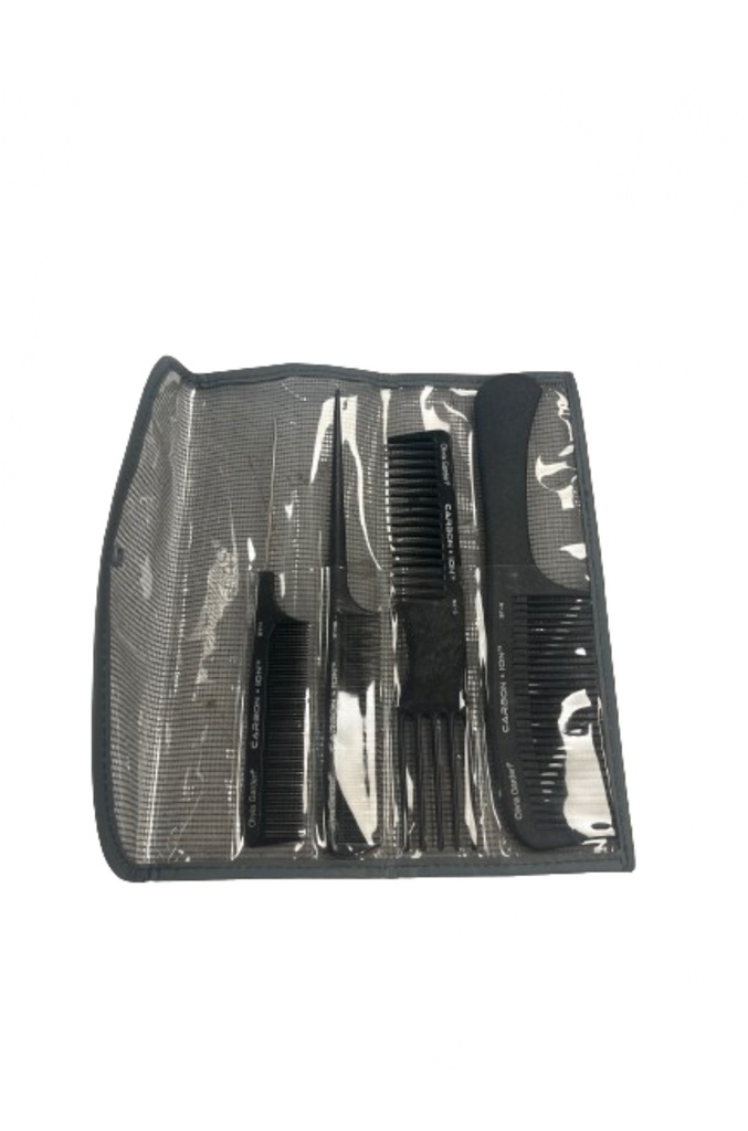 OLIVIA Peignes – Set 4 pièces Carbon+Ion