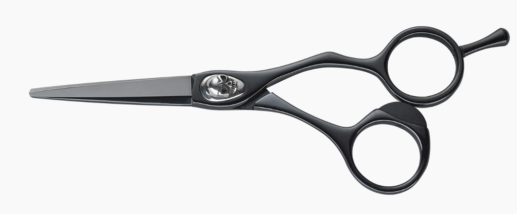 JOEWELL Ciseaux de Coupe Black Titanium Skull BT55 55