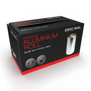 SIBEL Feuille d’aluminium - 10cmx100m 12µ Argent