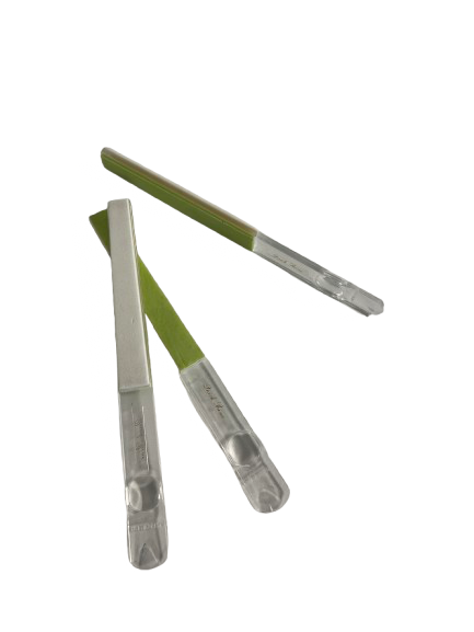 Lime à Ongles Lime Polissoire Verte avec Loupe