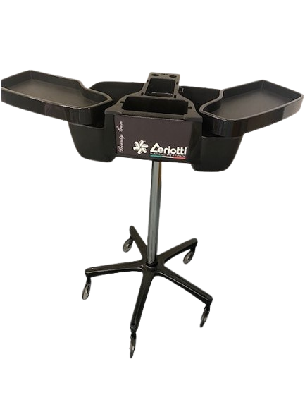 *** CERIOTTI Kleurplateau - Beauty Case - High Wheels - Black