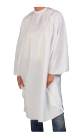CAPFRANCE Peignoir de coupe - Omega avec mouwen en llint ref 31 blanc