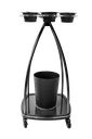 PROCARE Chariot de Travail - Premium Noir Write & Wipe pour Coloration