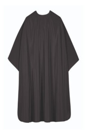 SIBEL Peignoir de coupe Flexi avec boutons pression noir