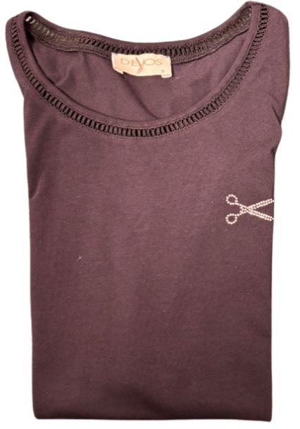 T-Shirt - 20/19 bleu marine / col fantaisie non brodé TAILLE M