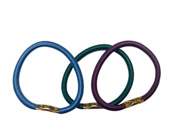 SIBEL Haarfantasie - Haarelastiek Gekleurd GM 3 Stuks