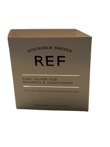 REF Verpakking - Sleeve Cool Silver Shampoo + Conditioner