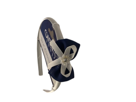 CONTENTS Diadeem Wit strik Blauw/Wit