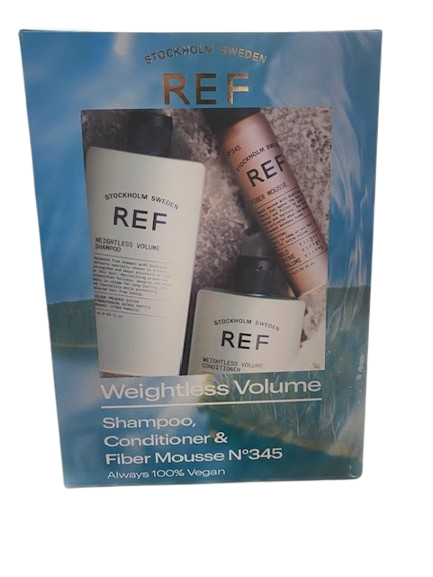 REF Verpakking - Doosje Weightless Volume (Shampoo+Conditioner+Fiber Mousse)