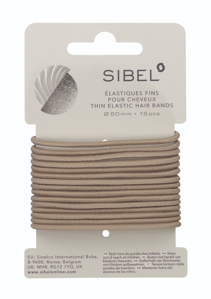 SIBEL Haarelastiek - Thin Hair Bands 16 Stuks 