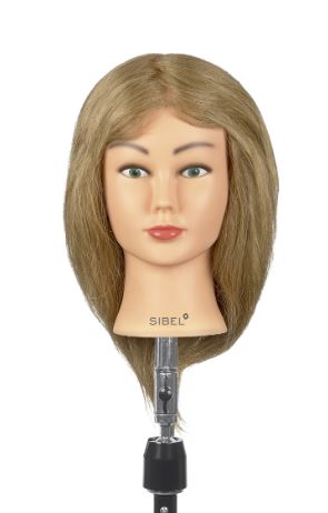SIBEL Oefenhoofd - Eloise Blond 25-35cm 100% Human Hair