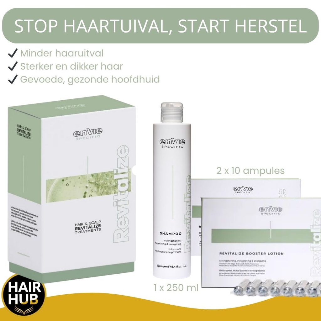 ENVIE Specific - Anti-Haaruitval Revitalize Kit- Shampoo 250 ml + 2x10 ampules