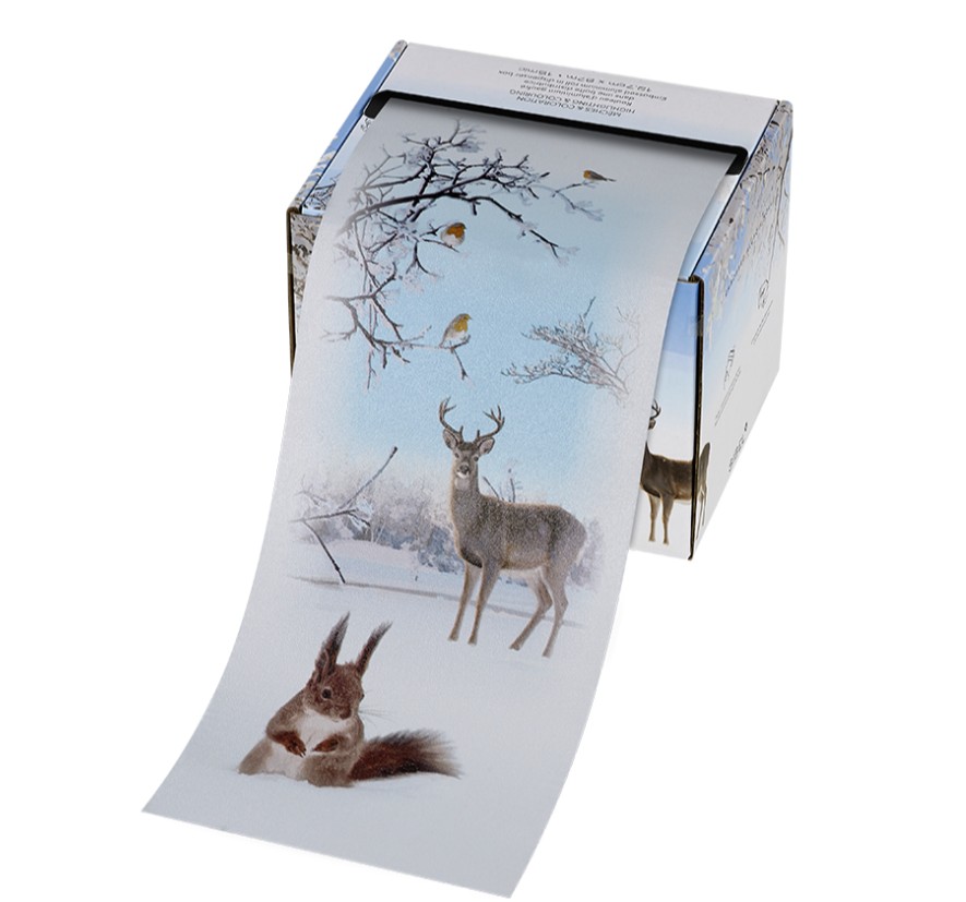 SIBEL Alu Folie Embossed Alufoil Roll 12.7x97m - Wintercollectie Limited Edition