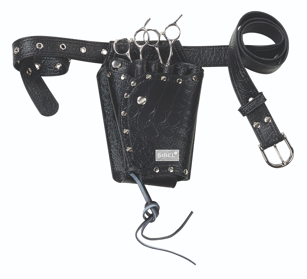 SIBEL | Schaarhouderriem Boy 5 Mat Zwart Croco