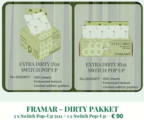 FRAMAR Alu Folie - Dirty Edition - Set 4 Stuks