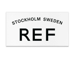 REF Raamsticker - 195x105 mm