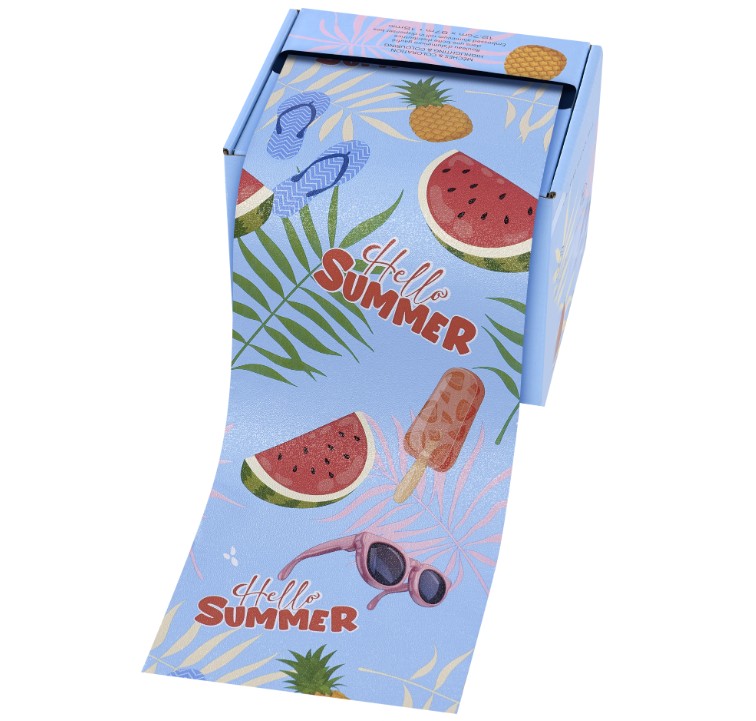 SIBEL Alu Folie - Hello Summer - Embossed Rol 12,7x97 m - 15 Mic