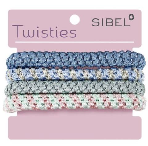 SIBEL Twisties Haarelastiek / 4 stuks