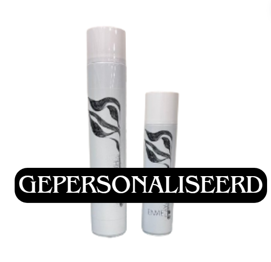 ASTRIOS Haarlak - 750 ml - Witte Bus - Gepersonaliseerd - Zwart/Wit Etiket