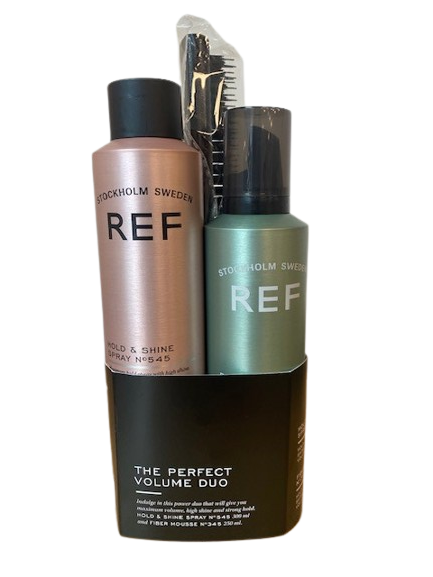 REF - Duo Pack Fiber Mousse + Hold & Shine + Brosse Crêpage