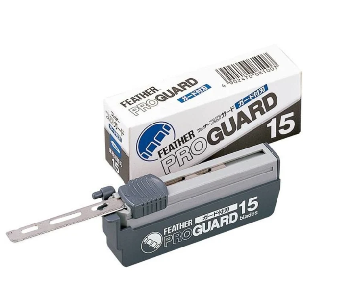 FEATHER Lames – Professional Blade PG-15 (PETITE boîte grise)