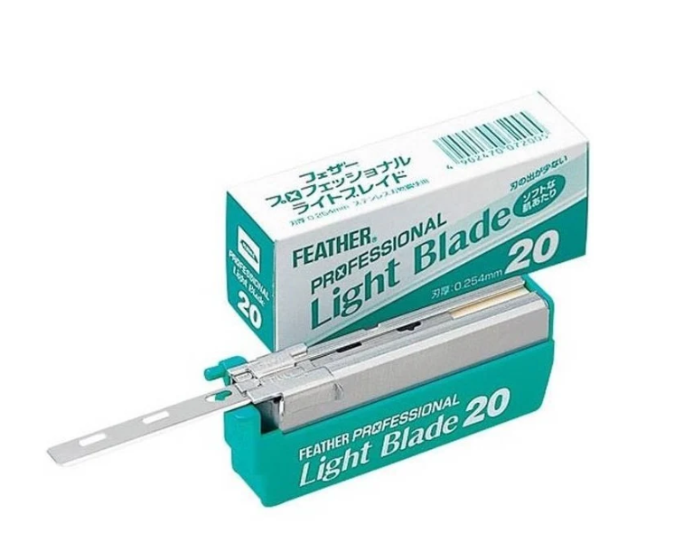 FEATHER Lames – Professional Blade PL-20 (PETITE boîte verte)