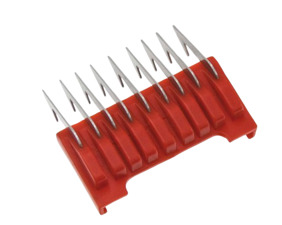 MOSER Opzetkam nr.1 (3 mm) metaal rood 1233 - 7100