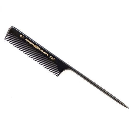 [P002025] HERCULES Peigne Queue Plastique 186 - 533 Noir